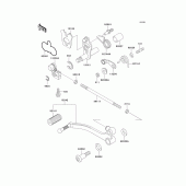 Схема узла: Переключатель передач для Kawasaki KLE500