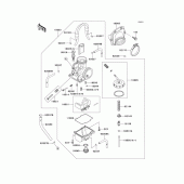 Схема узла: Карбюратор(1/2) для Kawasaki KX125
