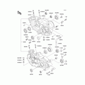 Схема узла: Картер двигателя для Kawasaki KX250/ KX252 KX250