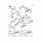 Схема узла: Сиденье (ZX400-M3/M4/M6) для Kawasaki ZX400 ZXR400R