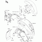 Схема вузла: Fenders(1/2) для Kawasaki VN900 VN900 Classic
