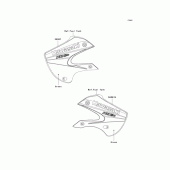 Схема вузла: Decals(green)(a6f) для Kawasaki KLX110 KLX110