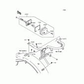 Схема вузла: Задній ліхтар (Стоп-сигнал) для Kawasaki BJ250 250TR