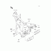 Схема вузла: Кріплення для Kawasaki KX65