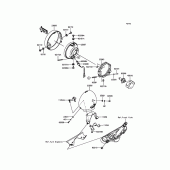 Схема вузла: Headlight(s)(WV) для Kawasaki VN900 Vulcan 900 Custom