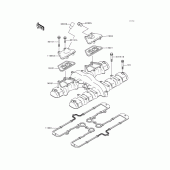Схема вузла: Клапанна кришка Kawasaki ZR750 ZR-7