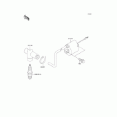 Схема вузла: Ignition system для Kawasaki KX65