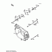 Схема узла: Крепление двигателя для Kawasaki ZX600 Ninja 600R