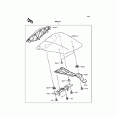 Схема вузла: Заглушка сидіння (Опція) для Kawasaki ZX636 Ninja ZX-6R 30th Anniversary Edition