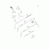 Схема вузла: Троси для Kawasaki BJ250 Estrella