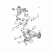 Схема вузла: Кріплення для Kawasaki KLE650 Versys 650 ABS