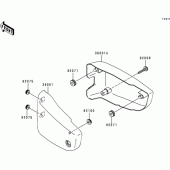 Схема вузла: Side covers для Kawasaki VN1500 VN1500 Classic Tourer