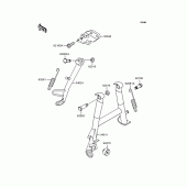 Схема узла: Подставка для Kawasaki EX250 ZZR250