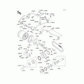 Схема вузла: Масляний насос & Масляний фільтр (1/2) для Kawasaki VN750 Vulcan 750