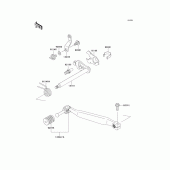 Схема вузла: Перемикач передач для Kawasaki KL650