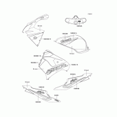 Схема вузла: Decals(green)(zx900-f2) для Kawasaki ZX900 Ninja ZX-9R