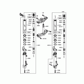 Схема вузла: Передня вилка для Kawasaki ZR1200 ZRX1200 DAEG
