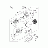 Схема вузла: Генератор для Kawasaki ZG1200 Voyager XII