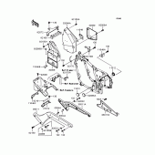 Схема вузла: Батарейний відсік для Kawasaki VN400 Vulcan II
