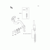 Схема вузла: Лапка гальма для Kawasaki KL250 KL250 Super Sherpa