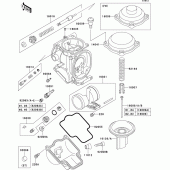 Схема вузла: Карбюратор parts(1/2) для Kawasaki ZX1100 ZZ-R1100