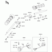 Схема вузла: Кермо & Пульт управління кермовим для Kawasaki ZX750 Ninja ZX-7R