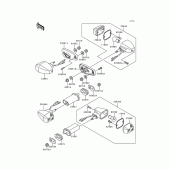 Схема узла: Поворотники для Kawasaki EX250 Ninja 250