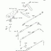 Схема узла: Тросики для Kawasaki VN1500 VN1500 Drifter