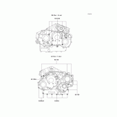 Схема вузла: Болти картера двигуна для Kawasaki VN1500 VN1500 Classic FI