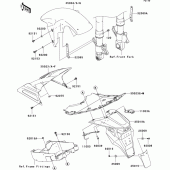 Схема вузла: Крило для Kawasaki ZR1000 Z1000