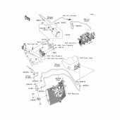 Схема узла: Fuel evaporative system(rcf)(ca) для Kawasaki ZX600 Ninja ZX-6R
