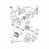 Схема вузла: Генератор для Kawasaki BJ250 250TR