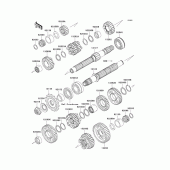 Схема вузла: Трансмісія для Kawasaki ZX636 Ninja ZX-6R