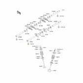 Схема вузла: Рокер & Клапан для Kawasaki EJ650 W650