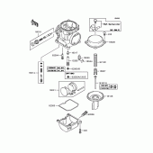 Схема узла: Комплектующие карбюратора для Kawasaki ZR1200 ZRX1200R