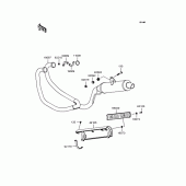 Схема вузла: Вихлопна система для Kawasaki KLE500