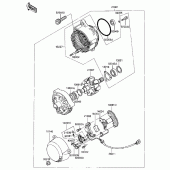 Схема узла: Генератор для Kawasaki ZG1000 Concours