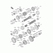 Схема узла: Трансмиссия для Kawasaki ZR750 Z750