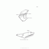 Схема вузла: Decals (Green)(Egf) для Kawasaki KL650 KLR650