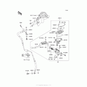 Схема вузла: Clutch Master Cylinder для Kawasaki ZG1400 Concours 14