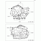 Схема вузла: Болти картера двигуна для Kawasaki VN900 VN900 Custom
