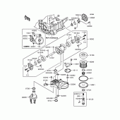 Схема узла: Масляный насос & Масляный фильтр для Kawasaki ZR1200 ZRX1200 DAEG