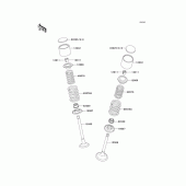 Схема вузла: Клапан для Kawasaki KL650 KL650 Tengal
