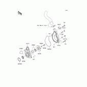 Схема узла: Водяной насос для Kawasaki KLE650 Versys 650