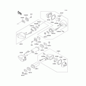 Схема узла: Поворотники для Kawasaki ZX1100 GPZ1100