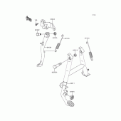 Схема вузла: Stand(s) для Kawasaki EX500 GPZ500S