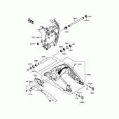 Схема узла: Задний рычаг (Маятник) для Kawasaki ZX600 Ninja ZX-6R