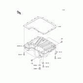 Схема узла: Маслосборник для Kawasaki ZR750 Z750