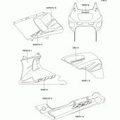 Схема вузла: Decals(silver)(zx600-e5) для Kawasaki ZX600 ZZ-R600
