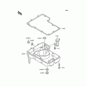 Схема вузла: Oil pan для Kawasaki ZX400 ZZR400